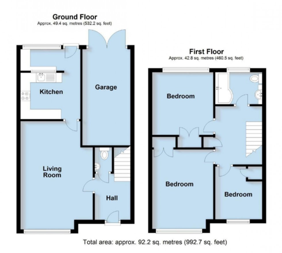 Floorplan for Brunel Close,  Leamington Spa, CV31