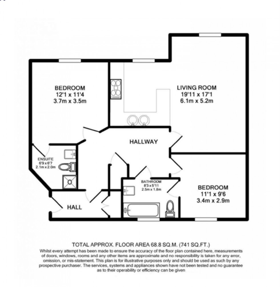 Floorplan for William Thomas House, Willes Road, Leamington Spa, CV32