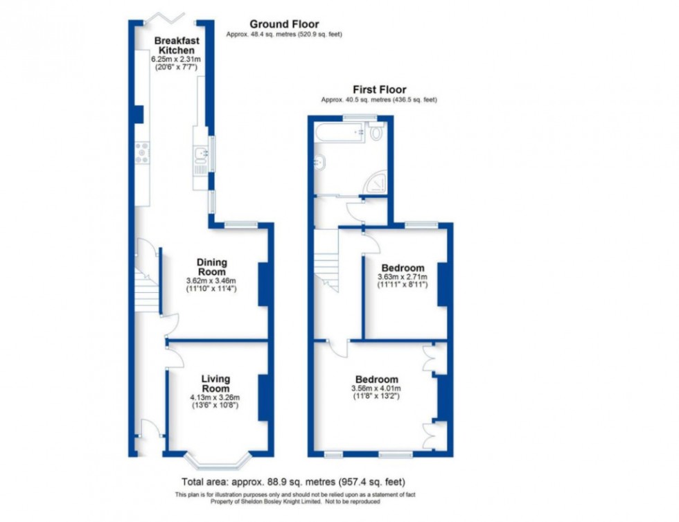 Floorplan for Tachbrook Street,  Leamington Spa, cv31