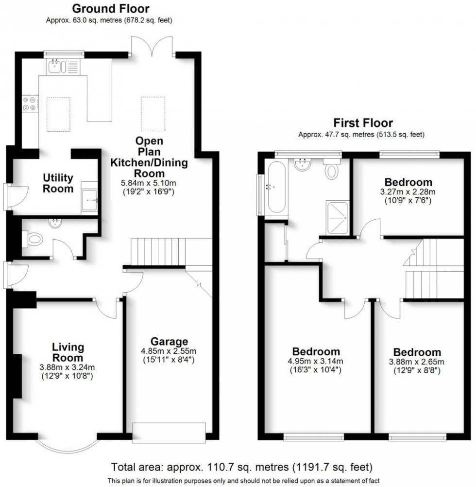 Floorplan for Ravensdale Avenue,  Leamington Spa, CV32