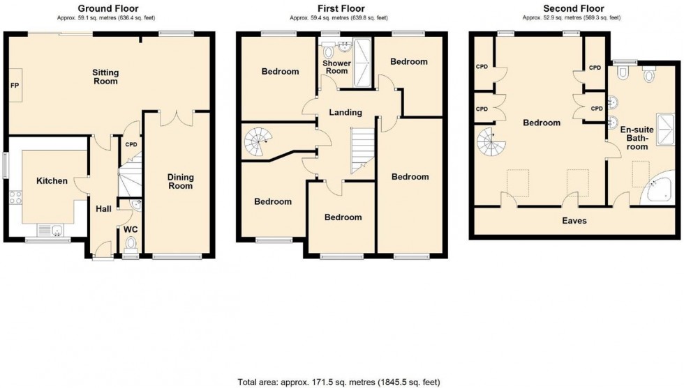 Floorplan for Coxs Orchard, Leamington Spa