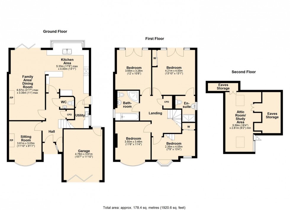 Floorplan for Rugby Road, Leamington Spa