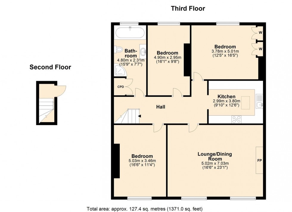 Floorplan for Clarendon Square, Leamington Spa