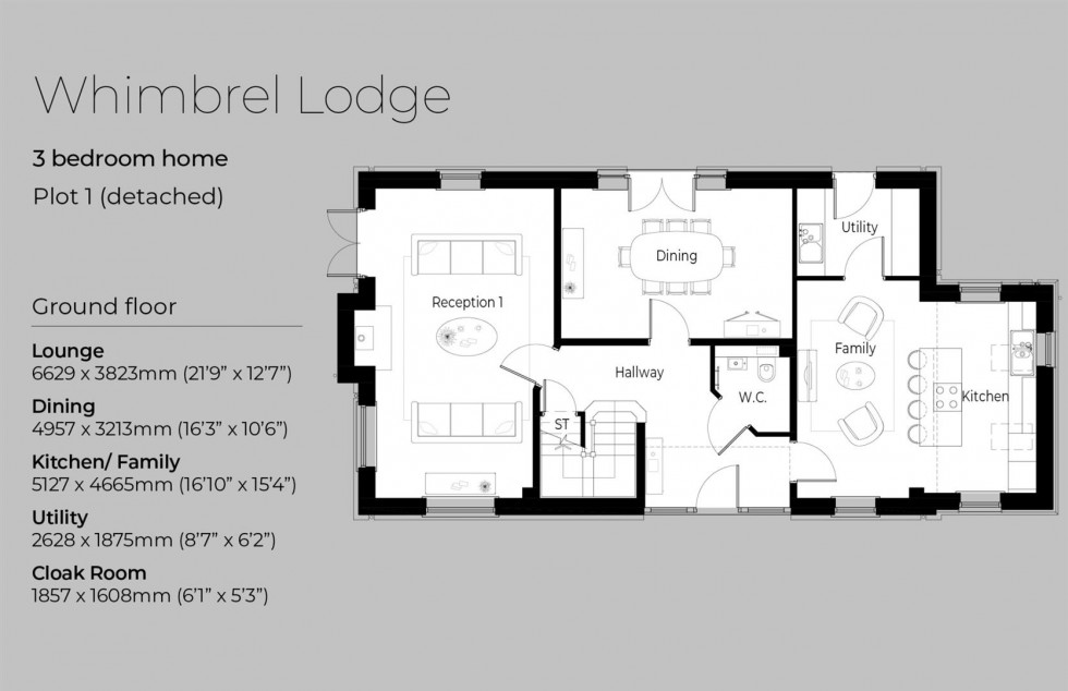 Floorplan for Whimbrel Lodge, Princes Risborough, Princes Risborough
