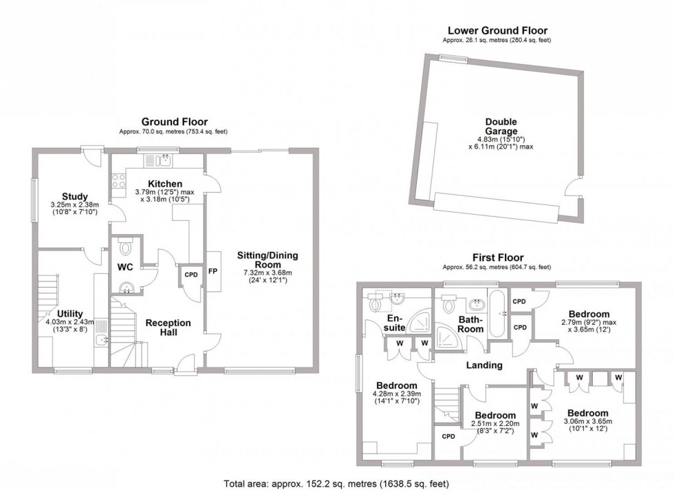 Floorplan for Broadway, Cubbington, Leamington Spa