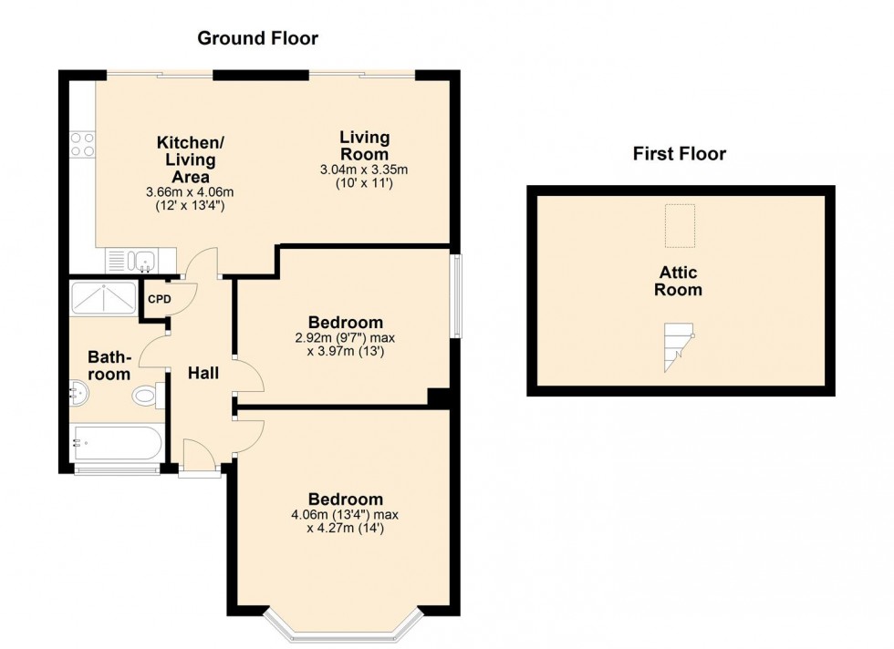 Floorplan for Roxburgh Croft, Leamington Spa