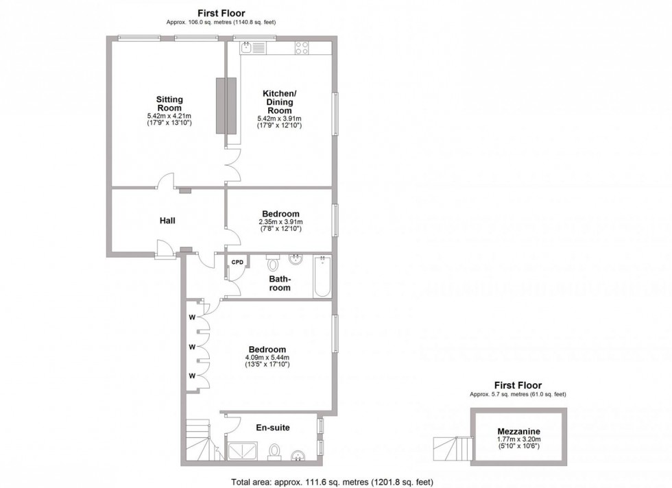 Floorplan for Goodway House, Copps Road, Leamington Spa