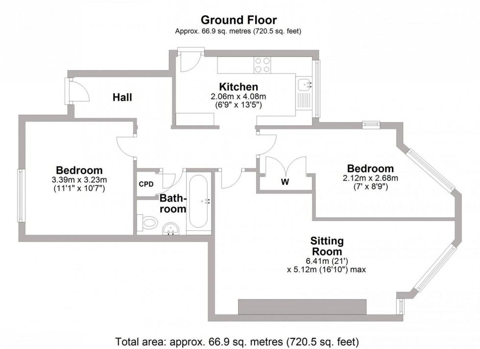Floorplan for Beauchamp Hill, Leamington Spa