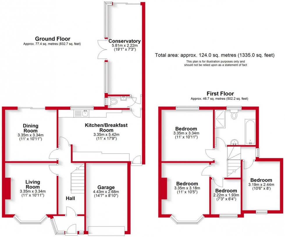 Floorplan for Melton Road, Leamington Spa