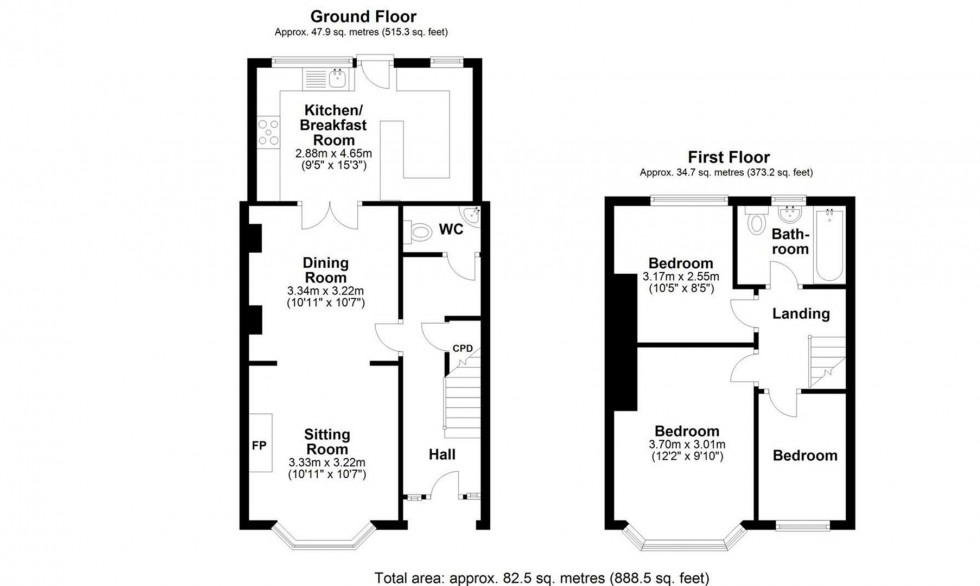 Floorplan for Cape Road, Warwick