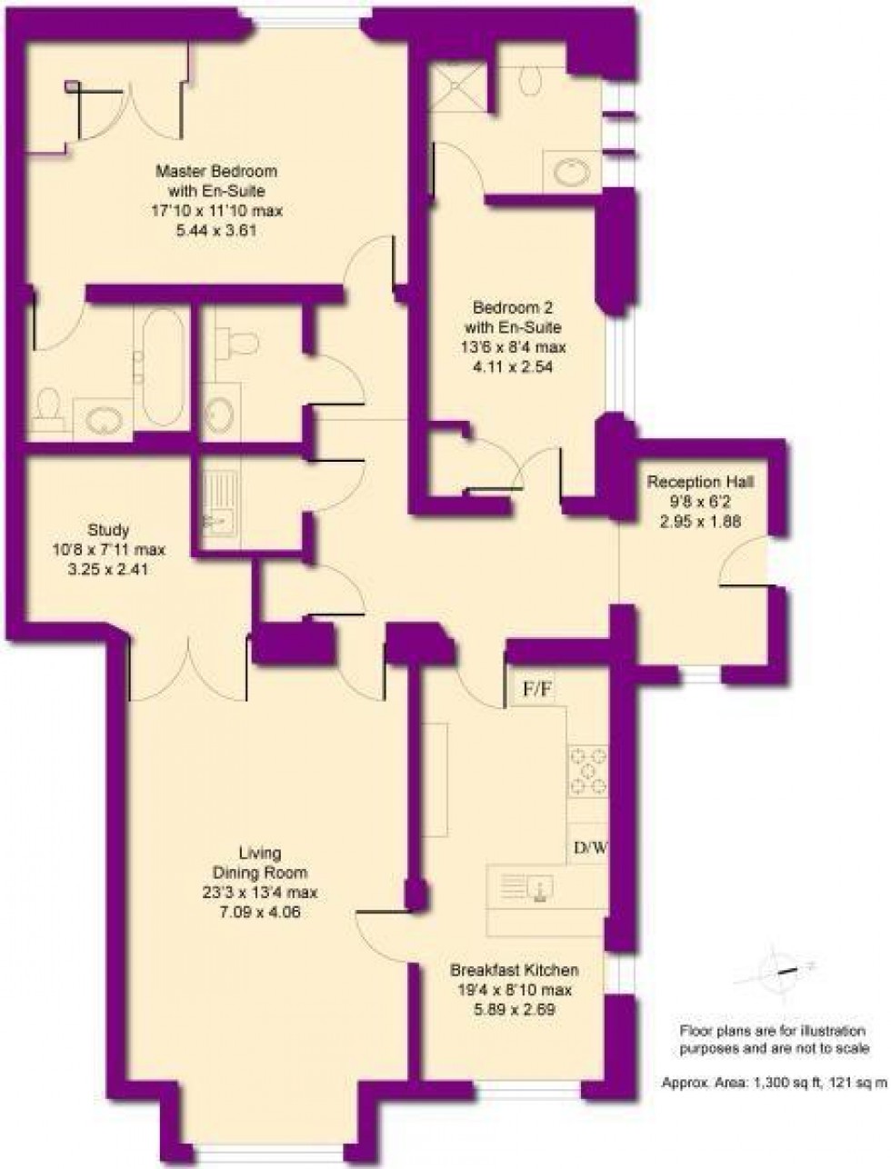 Floorplan for Blackdown Hall, Sandy Lane, Leamington Spa