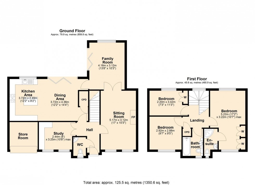 Floorplan for Wake Grove, Warwick