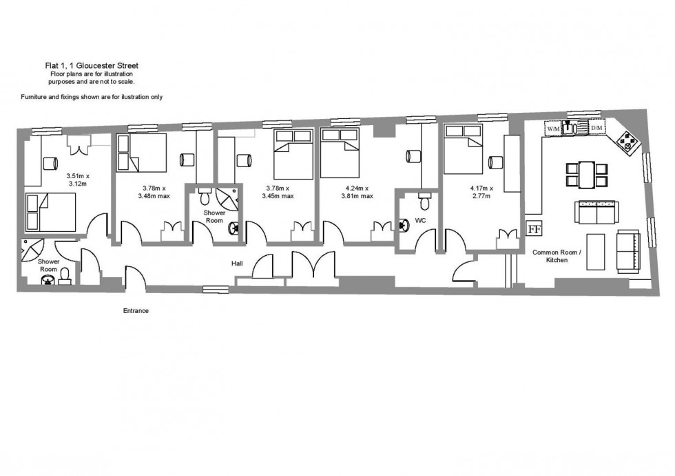 Floorplan for Gloucester Street, Leamington Spa