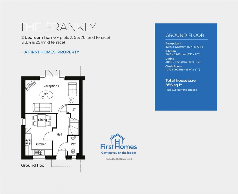 Floorplan for Plots 2 and 5 Cygnets Rest, Drakes Broughton