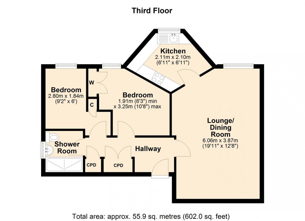 Floorplan for Kenilworth Road, Leamington Spa
