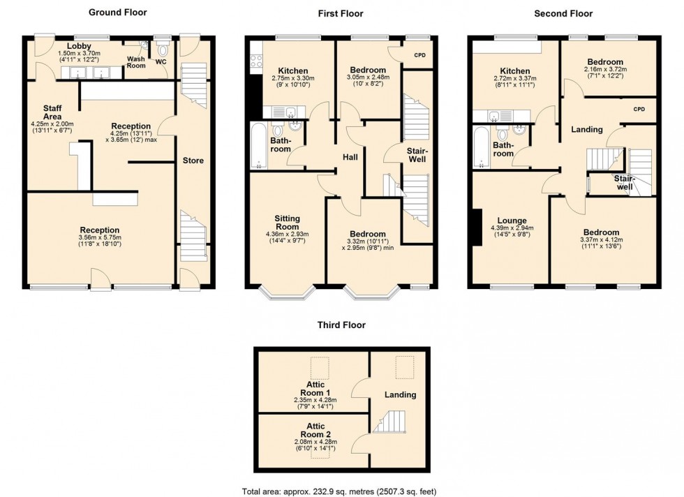 Floorplan for Market Corner, Leamington Spa