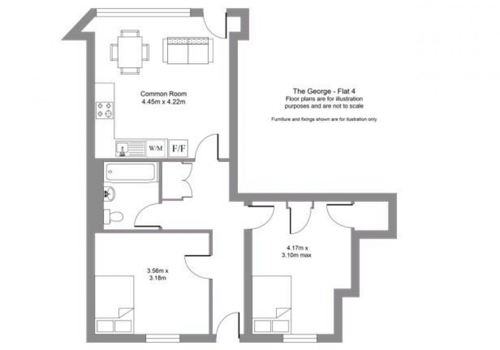 Floorplan for George Street, Leamington Spa