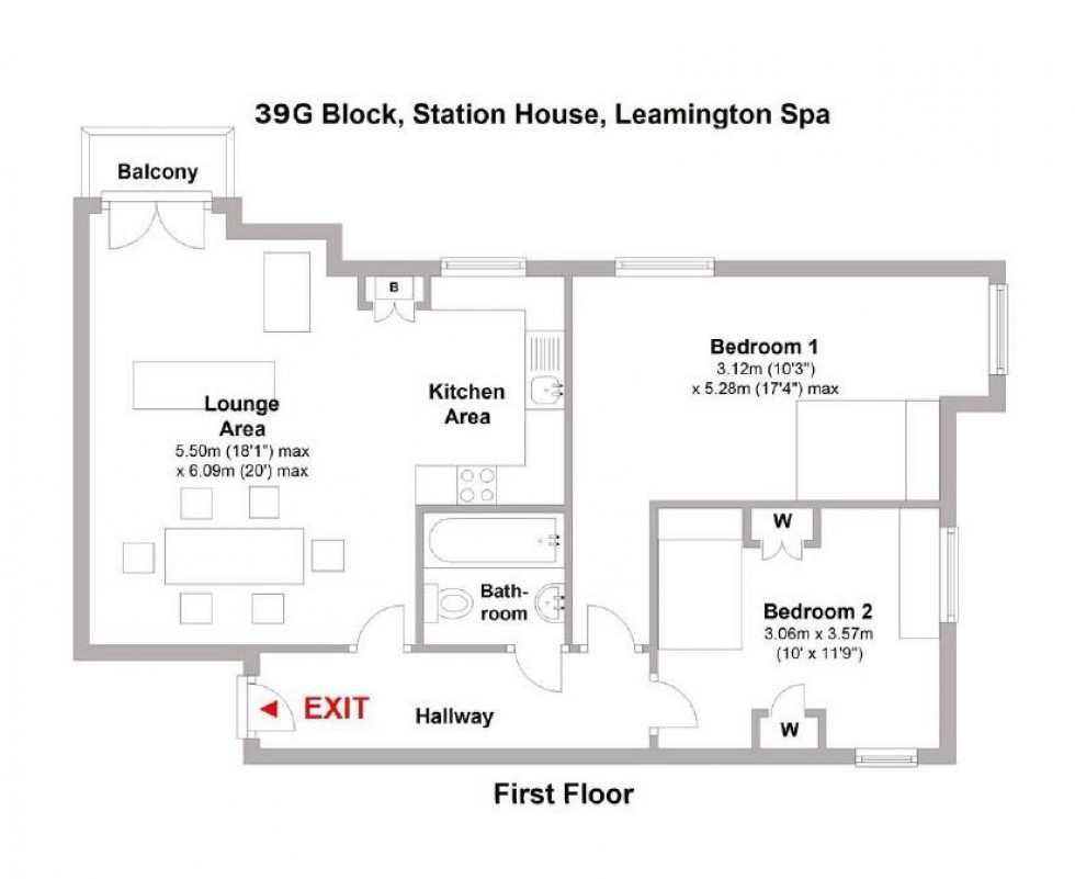 Floorplan for Station House, Old Warwick Road, Leamington Spa