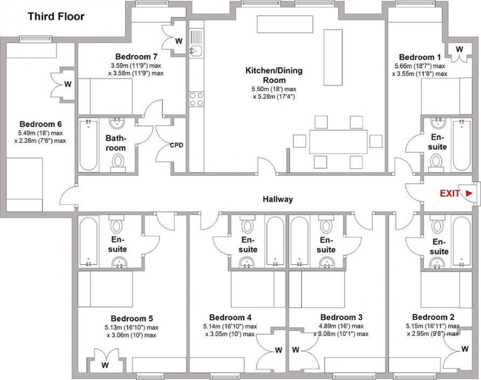 Floorplan for Station House, Old Warwick Road, Leamington Spa