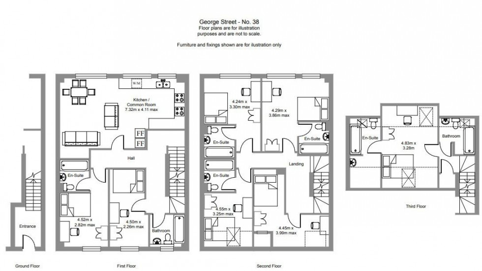 Floorplan for George Street, Leamington Spa