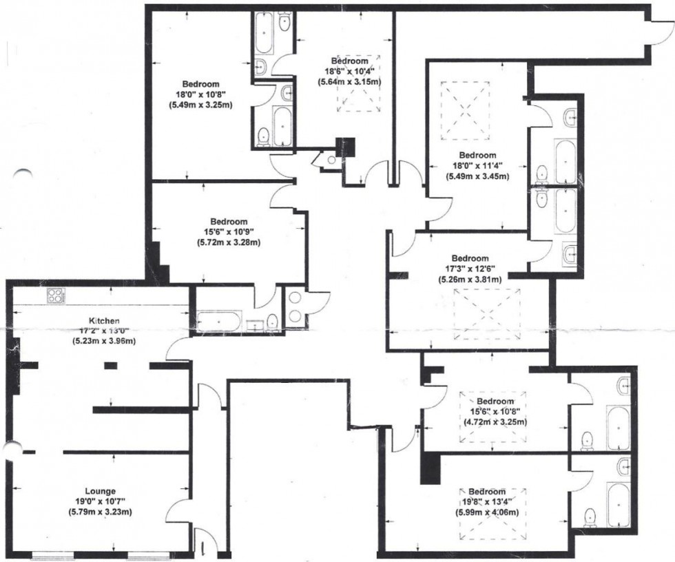 Floorplan for 1, 7 Bath Place, Leamington Spa