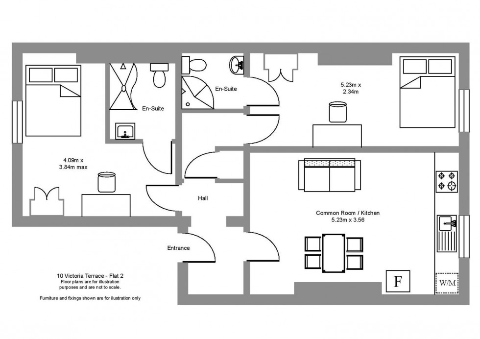 Floorplan for 2, 10 Victoria Terrace, Leamington Spa