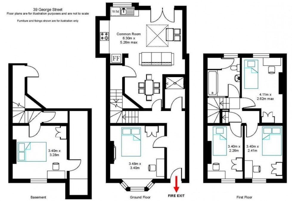 Floorplan for George Street, Leamington Spa
