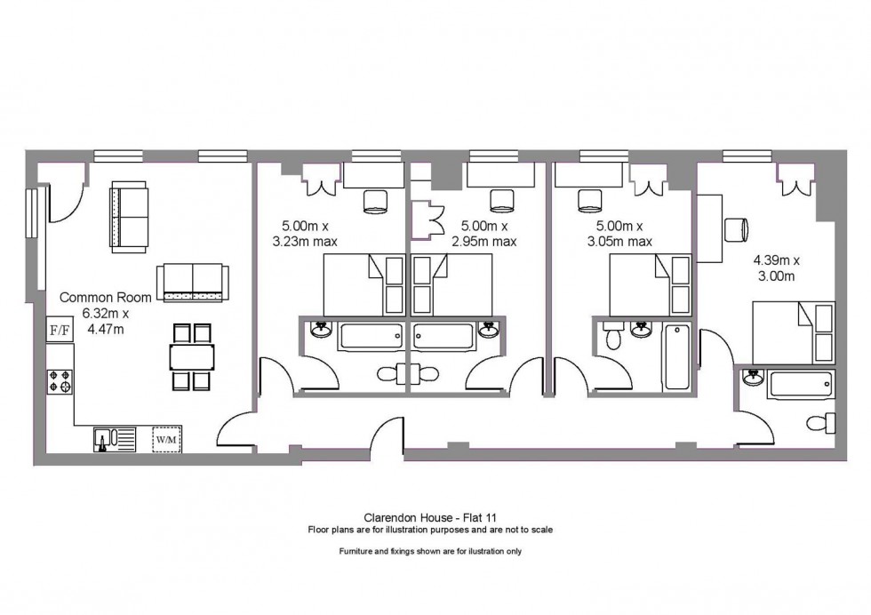 Floorplan for 1-2 Clarendon Square, Leamington Spa