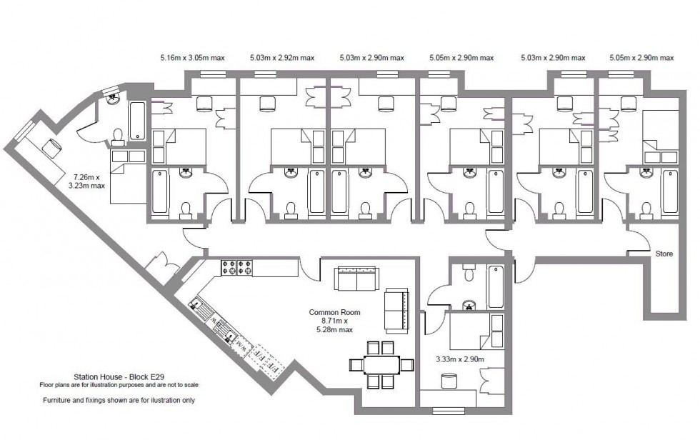 Floorplan for E29, Station House, Old Warwick Road, Leamington Spa