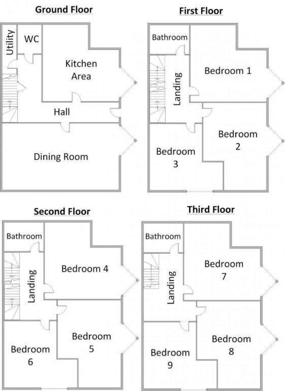 Floorplan for 1, 9 Wise Street, Leamington Spa