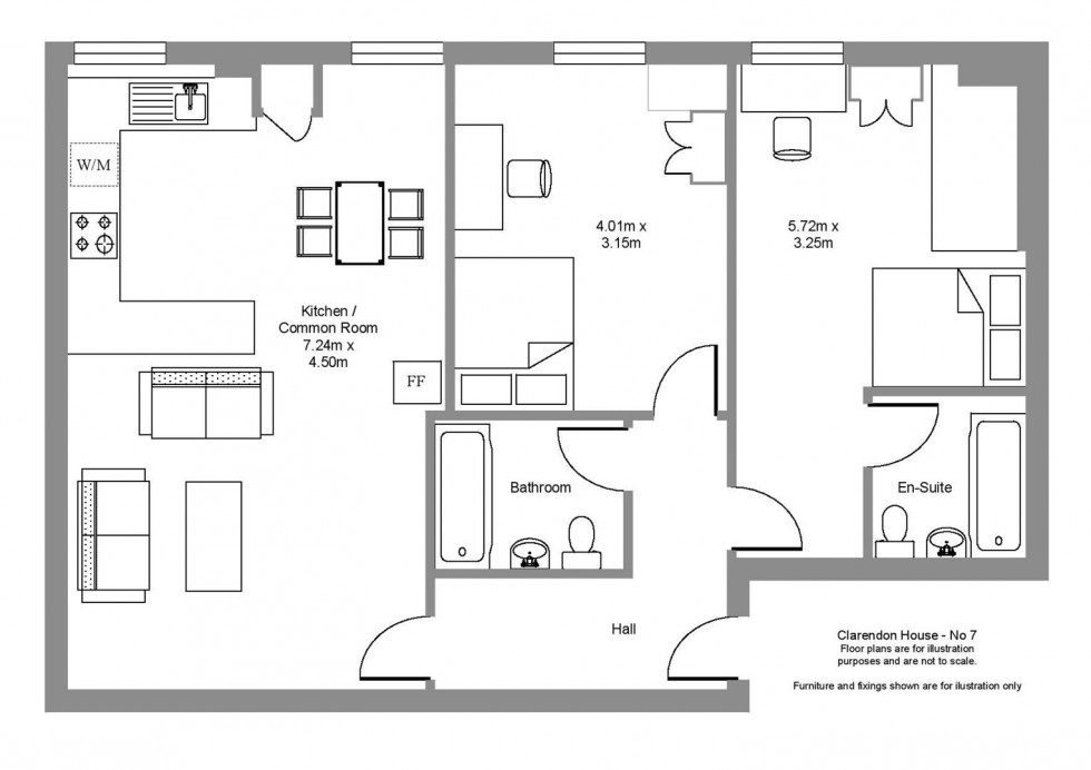 Floorplan for 1-2 Clarendon Square, Leamington Spa
