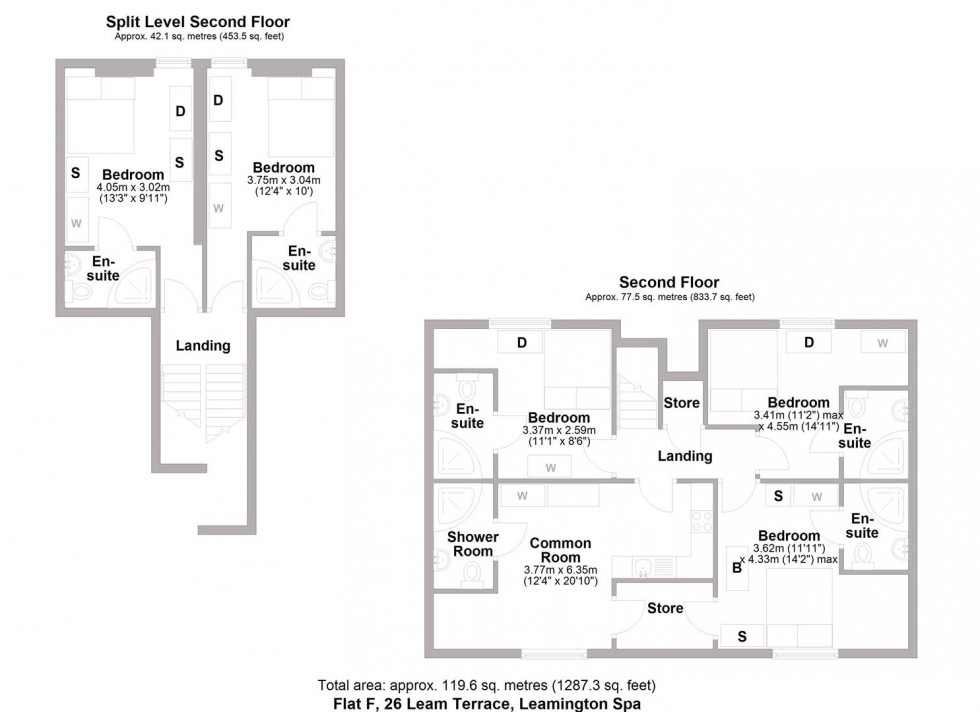 Floorplan for 26, Leam Terrace, Leamington Spa