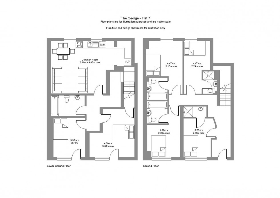Floorplan for George Street, Leamington Spa