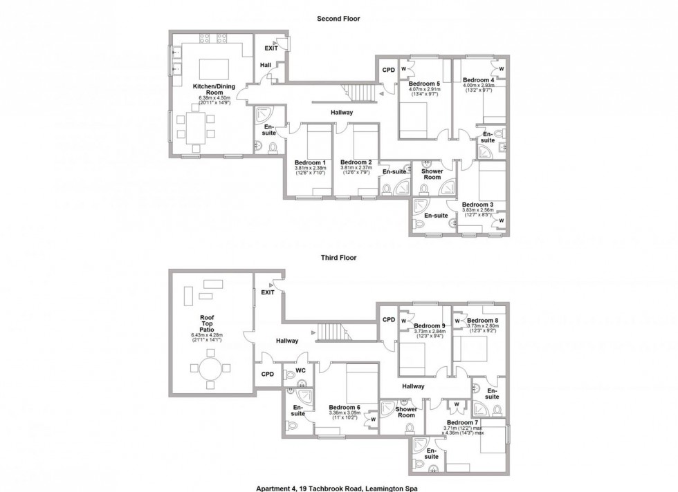 Floorplan for 19 Tachbrook Road, Leamington Spa