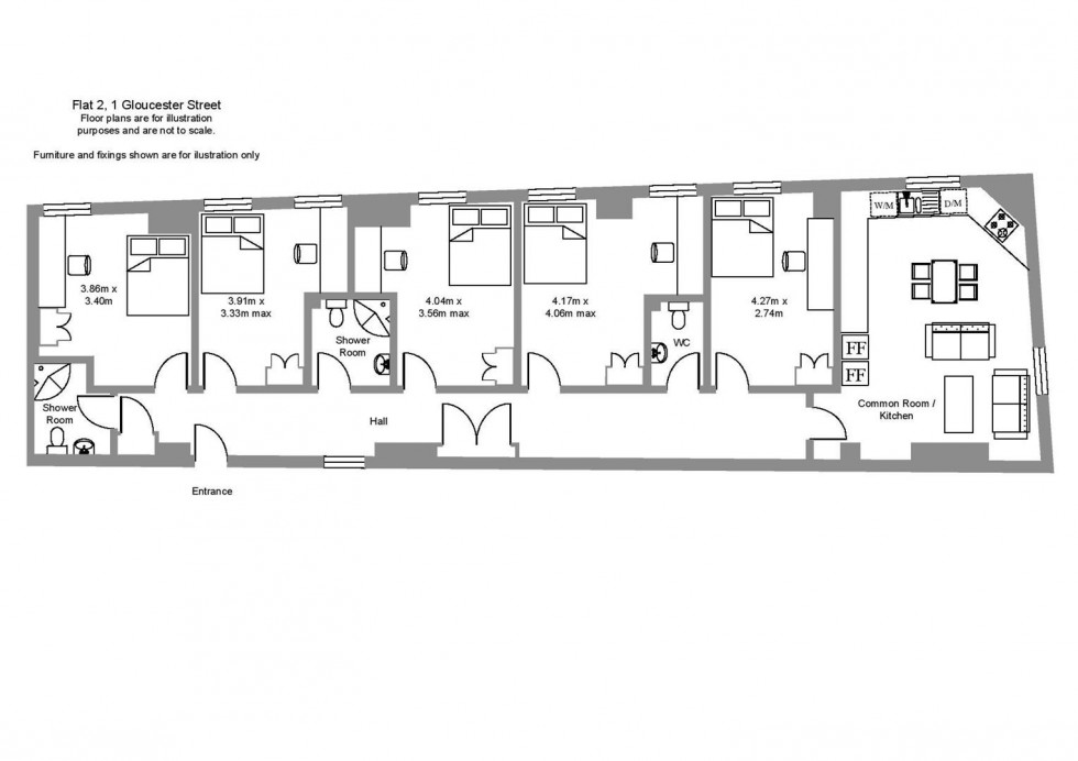 Floorplan for Gloucester Street, Leamington Spa
