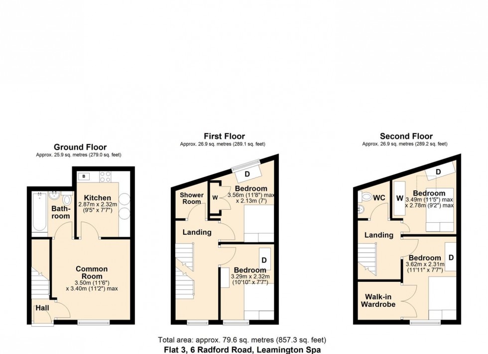 Floorplan for 6 Radford Road, Leamington Spa