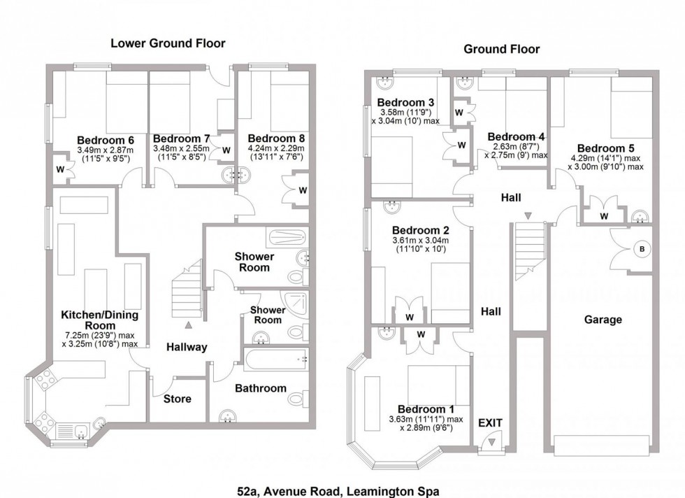 Floorplan for Avenue Road, Leamington Spa