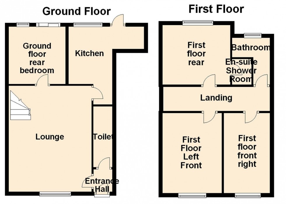 Floorplan for Cross Street, Leamington Spa