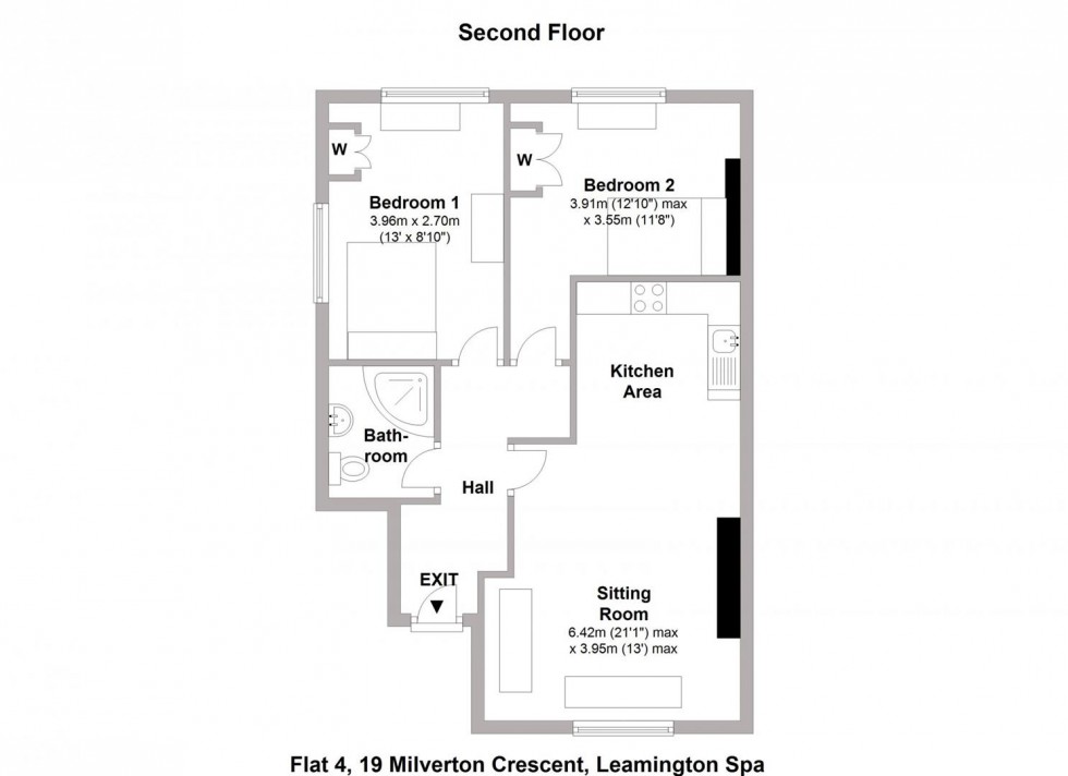 Floorplan for 19 Milverton Crescent, Leamington Spa