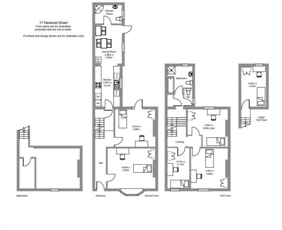 Floorplan for 17, Newbold Street, Leamington Spa
