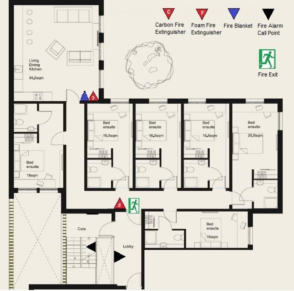 Floorplan for 8, 79 Bedford Street, Leamington Spa
