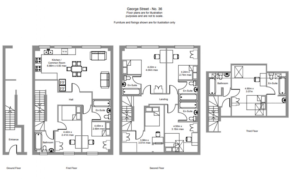 Floorplan for George Street, Leamington Spa