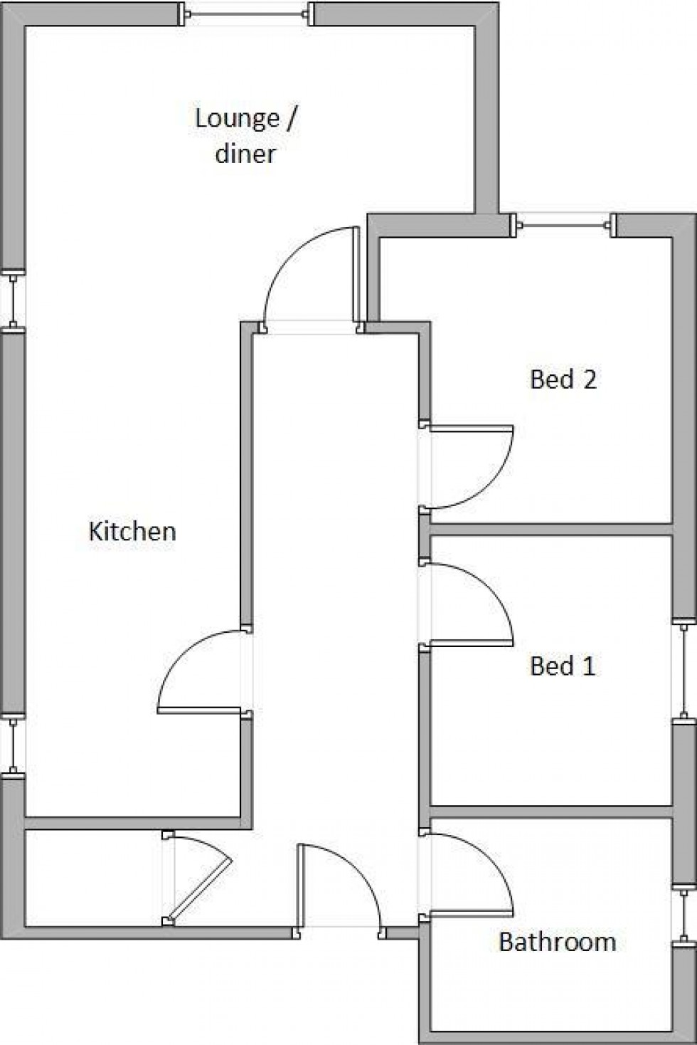 Floorplan for 50 Bath Street, Leamington Spa