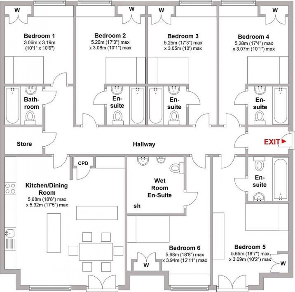 Floorplan for Station House, Old Warwick Road, Leamington Spa
