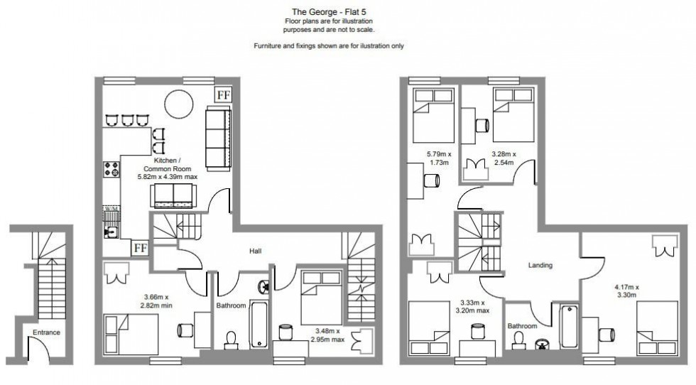 Floorplan for George Street, Leamington Spa
