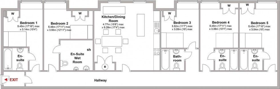 Floorplan for Station House, Old Warwick Road, Leamington Spa