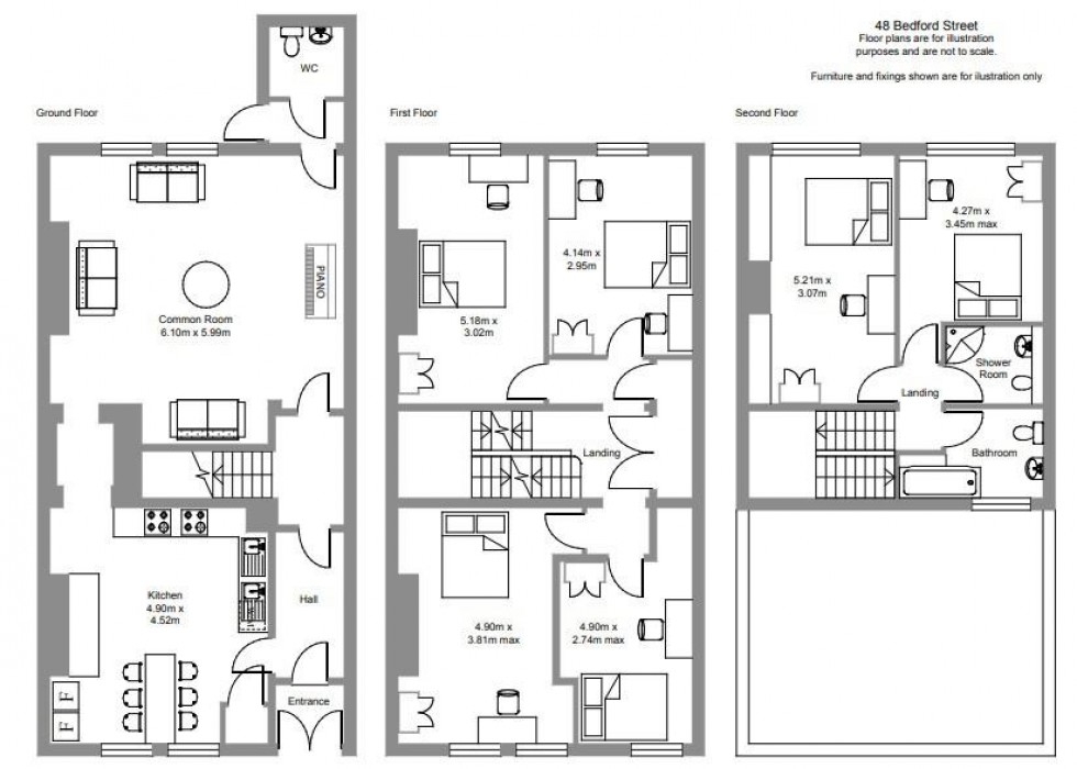 Floorplan for Bedford Street, Leamington Spa