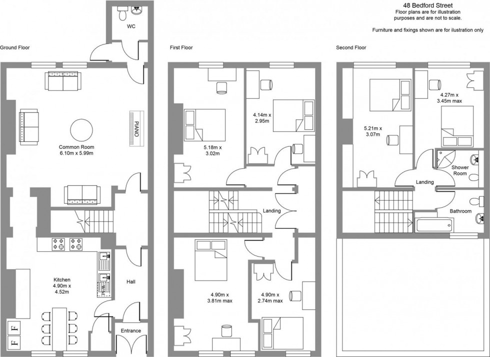 Floorplan for Bedford Street, Leamington Spa