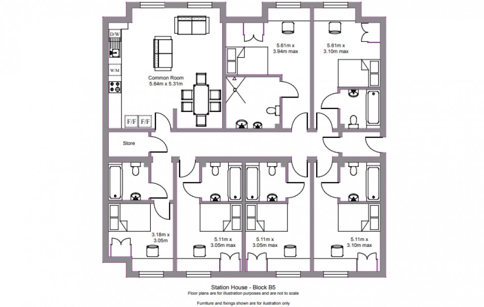 Floorplan for B5, Station House,  Old Warwick Road, Leamington Spa