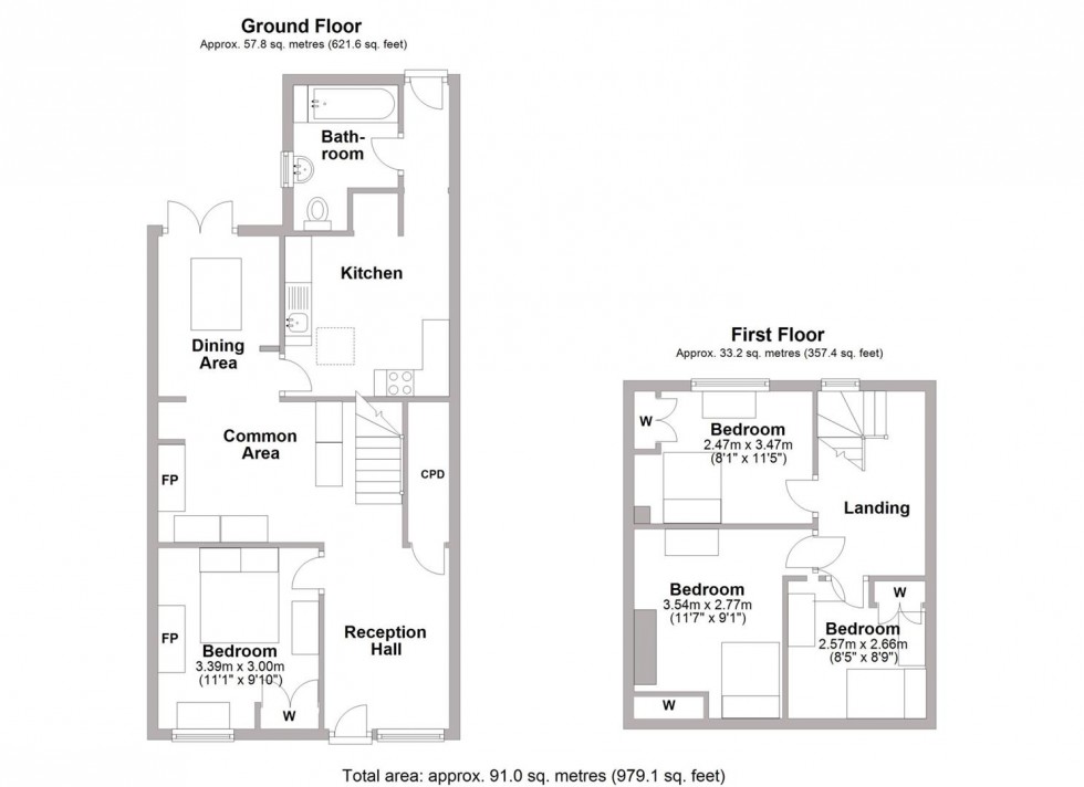 Floorplan for 5, Swan Street, Leamington Spa